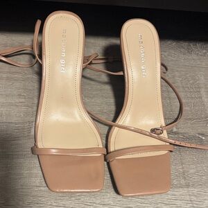 Madden Girl Nude Strappy Heels